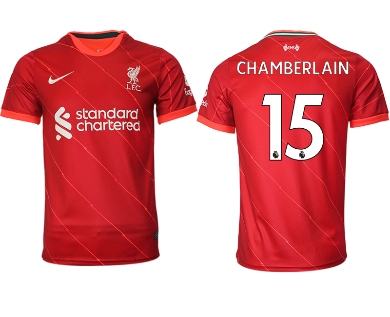 Men 2021-2022 Club Liverpool home aaa version red #15 Soccer Jersey